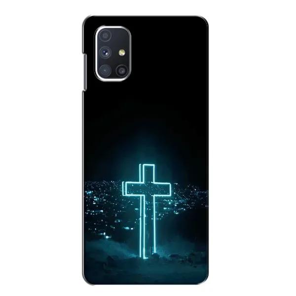 Чехол с принтом «Крест и город» для Samsung Galaxy M51 Чехол с принтом «Крест и город» для Samsung Galaxy M51