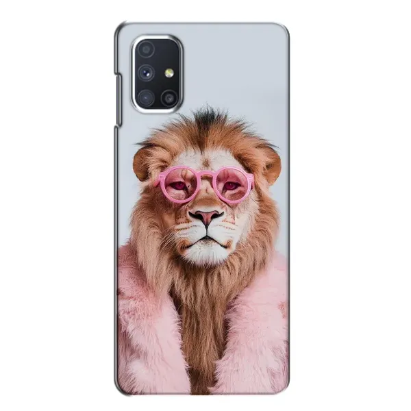 Чохол з принтом «Лев в окулярах» для Samsung Galaxy M51