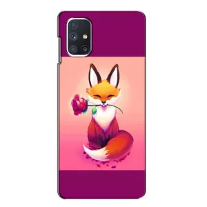 Чохли з картинкою Лисичка для Samsung Galaxy M51 (VPrint) (Лиса з трояндою)