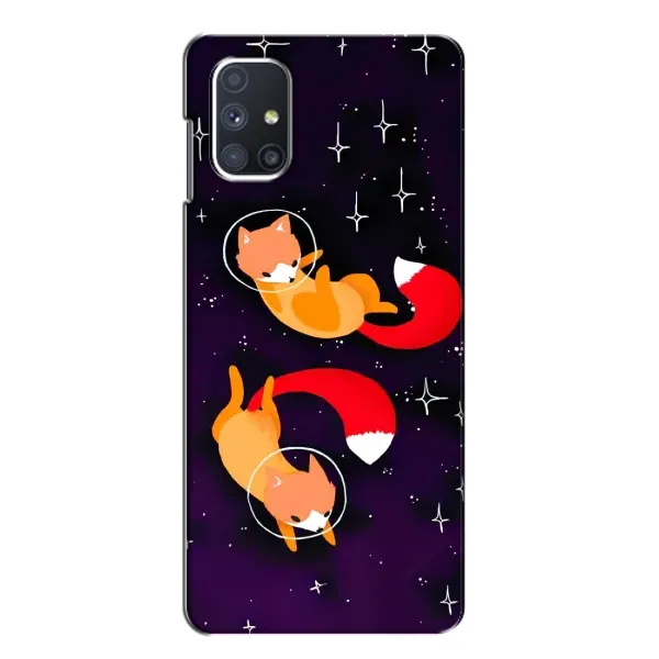 Чехол с принтом «Лисички космонавты» для Samsung Galaxy M51