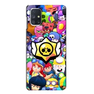 Чехол для Samsung Galaxy M51 Бравл Старс (VPrint) (Лого Brawl Stars)
