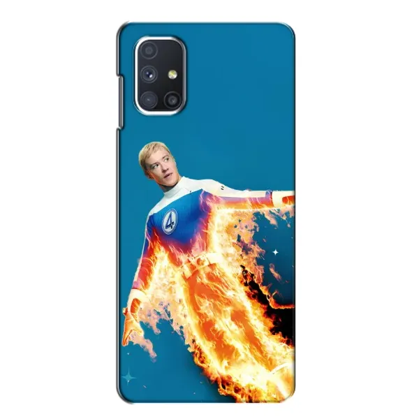 Чехол с принтом «Человек-факел в огне» для Samsung Galaxy M51