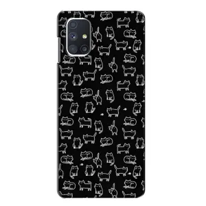 Чохол з принтом для Samsung Galaxy M51 (AlphaPrint) Модні коти (Маленькі котики)
