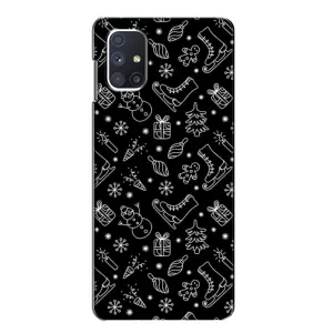 Новорічні, Святкові Чохли для Samsung Galaxy M51 - 2024 год (Новорічний фон)
