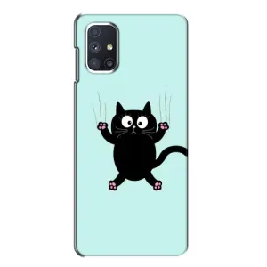Чохол з принтом для Samsung Galaxy M51 (AlphaPrint) Модні коти (Падаючий кіт)