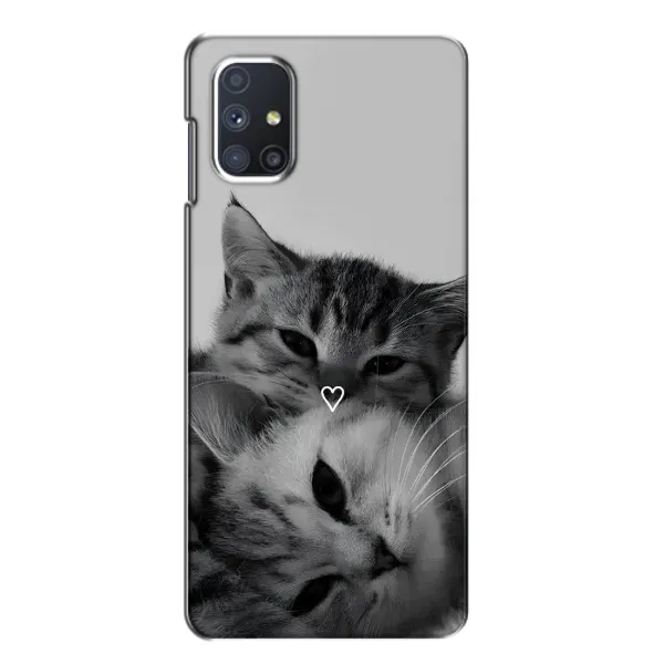 Чохол з принтом «Пара котів» для Samsung Galaxy M51