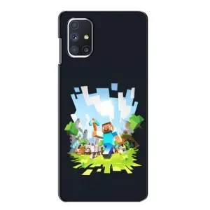 Чохол Майнкрафт на Samsung Galaxy M51 (AlphaPrint) Minecraft (персонажі Minecraft)