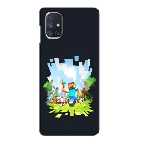 Чехол с принтом «персонажи Minecraft» для Samsung Galaxy M51 Чехол с принтом «персонажи Minecraft» для Samsung Galaxy M51