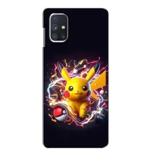 Чохол з Пікачу на Samsung Galaxy M51 (Пікачу з м'ячем)