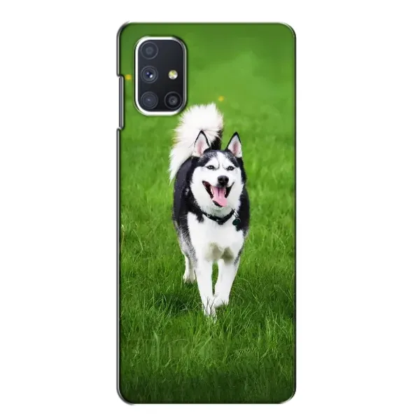 Чехол с принтом «Радостный Хаски» для Samsung Galaxy M51 Чехол с принтом «Радостный Хаски» для Samsung Galaxy M51