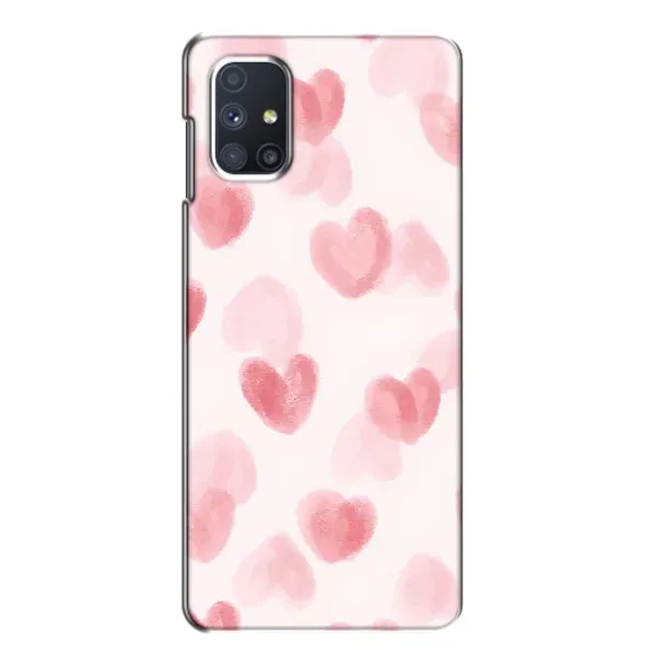 Чохол з принтом «Рожеві сердечки» для Samsung Galaxy M51 Чохол з принтом «Рожеві сердечки» для Samsung Galaxy M51