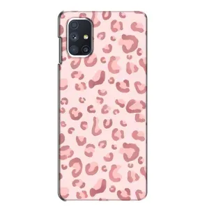 Чохол з розовим принтом для Samsung Galaxy M51 (Рожевий леопард)