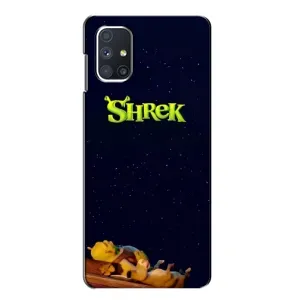 Чехол с мультфильмом Шрек на Samsung Galaxy M51 (Отдыхающий Шрек)