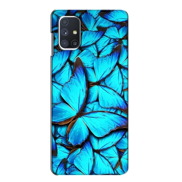 Чехол с принтом «Синие бабочки» для Samsung Galaxy M51 Чехол с принтом «Синие бабочки» для Samsung Galaxy M51