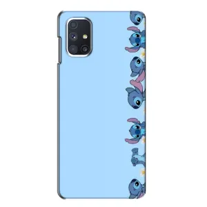 Чехол с принтом Стич на Samsung Galaxy M51 (Стич фон)