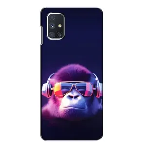 Чохол з Мавпами Samsung Galaxy M51 - (AlphaPrint) (Стильна мавпа)
