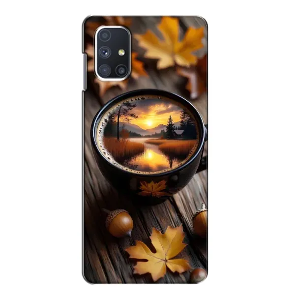 Чохол з принтом «Темна кава» для Samsung Galaxy M51