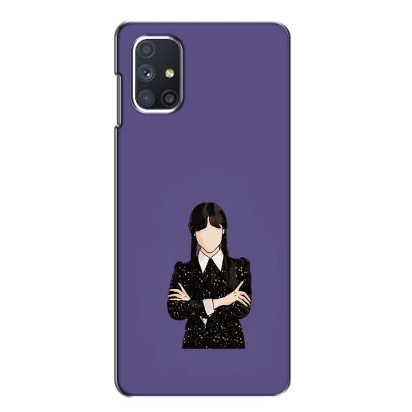 Чехол с принтом «Уэнздей в черном» для Samsung Galaxy M51 Чехол с принтом «Уэнздей в черном» для Samsung Galaxy M51