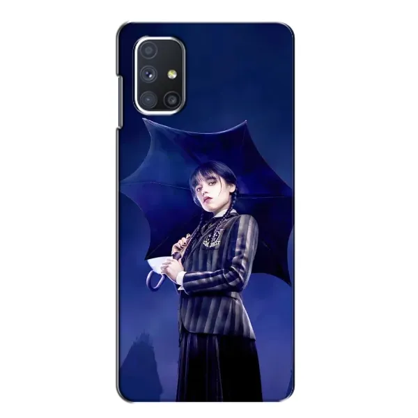 Чехол с принтом «Уэнздей с зонтом» для Samsung Galaxy M51 Чехол с принтом «Уэнздей с зонтом» для Samsung Galaxy M51