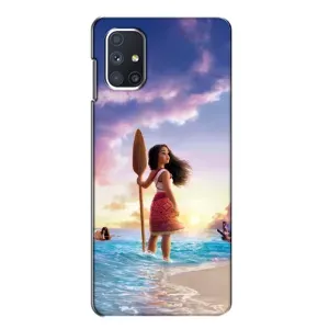 Чехол с мультфильмом Моана Samsung Galaxy M51 (Моана с веслом)