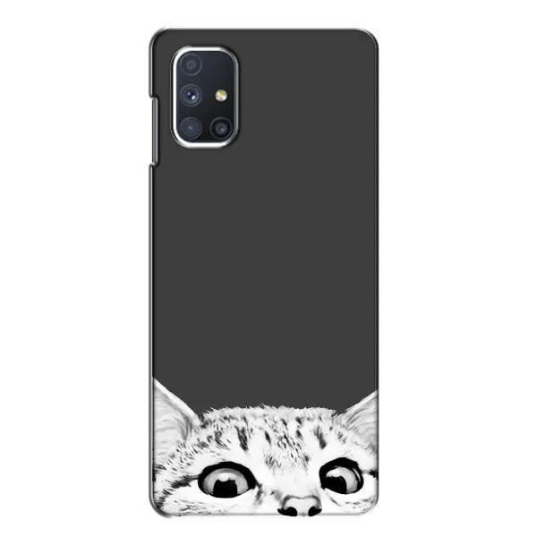 Чехол с принтом «Выглядывает кот» для Samsung Galaxy M51 Чехол с принтом «Выглядывает кот» для Samsung Galaxy M51