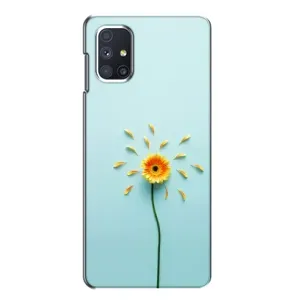 Чохли з квітами для Samsung Galaxy M51 (VPrint) (Жовта квітка)