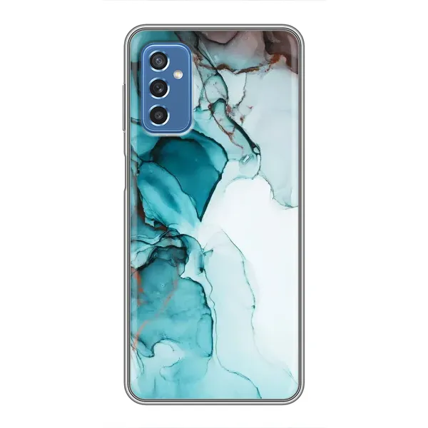 Чехол с принтом «Бирюзовый мрамор» для Samsung Galaxy M52 5G (M526)
