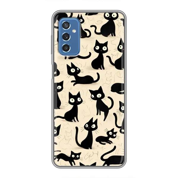 Чехол с принтом «Черные коты» для Samsung Galaxy M52 5G (M526) Чехол с принтом «Черные коты» для Samsung Galaxy M52 5G (M526)