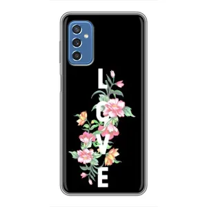 Чехлы для любимой на Самсунг Галаксі М52 5G (М526) (VPrint) (Квіти LOVE)