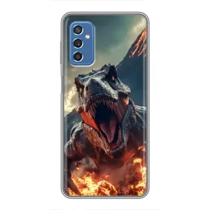 Чохол з картинкою 'Хижаки' для Samsung Galaxy M52 5G (M526) (Вогняний динозавр)
