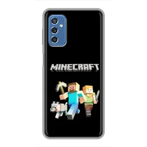 Чохол Майнкрафт на Samsung Galaxy M52 5G (M526) (AlphaPrint) Minecraft (герої Minecraft)