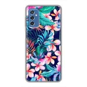 Чохол для Самсунг Галаксі М52 5G (М526) - з принтом (Дизайнерські) (AlphaPrint) (Мальовничі квіти)