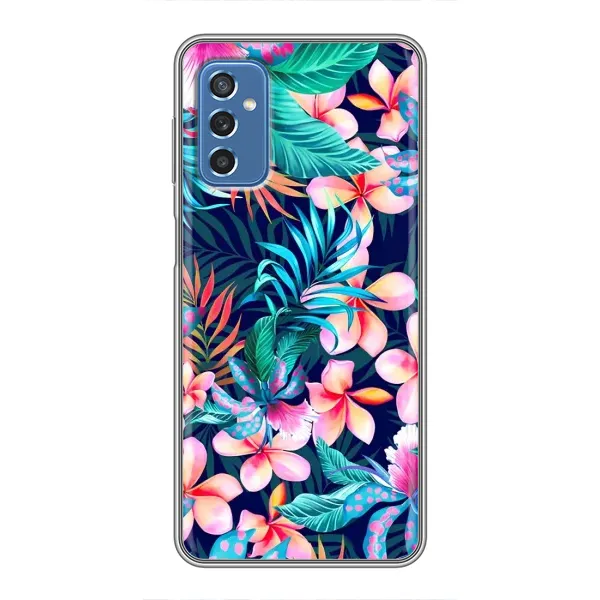 Чехол с принтом «Красочные цветы» для Samsung Galaxy M52 5G (M526)