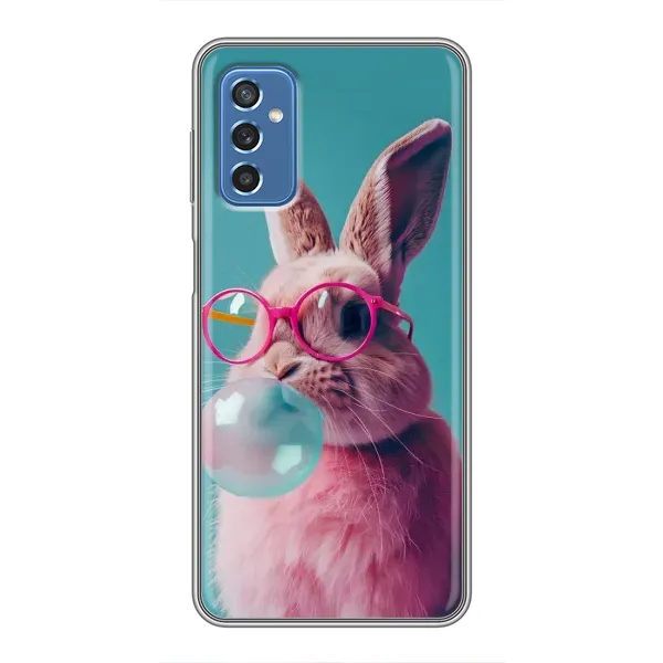 Чохол з принтом «Кролик в окулярах» для Samsung Galaxy M52 5G (M526)