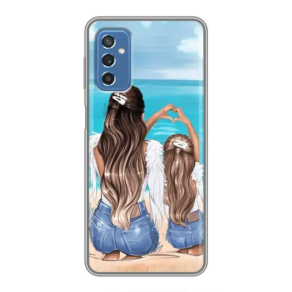 Чохол з принтом «Мама з донькою» для Samsung Galaxy M52 5G (M526)