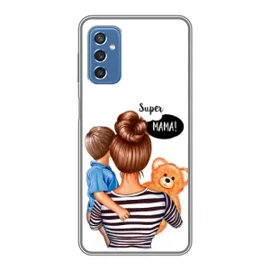 Чохол з друком для Samsung Galaxy M52 5G (M526) - (Мама з дитинкою) (AlphaPrint) (Мама з синочком)