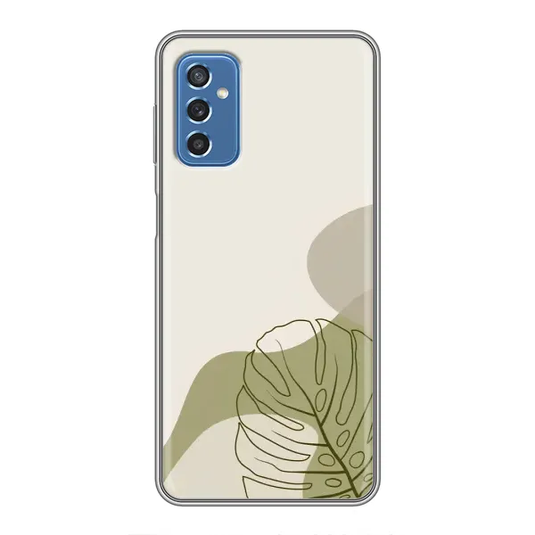 Чехол с принтом «Зеленая монстера дизайн» для Samsung Galaxy M52 5G (M526) Чехол с принтом «Зеленая монстера дизайн» для Samsung Galaxy M52 5G (M526)