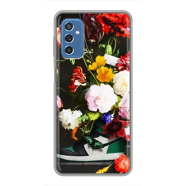 Чохол з принтом «Nike цветы» для Samsung Galaxy M52 5G (M526)