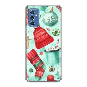 Новорічні Чохли для Самсунг Галаксі М52 5G (М526) (VPrint) (Одяг НР)