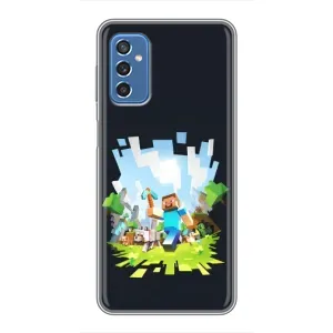 Чохол Майнкрафт на Samsung Galaxy M52 5G (M526) (AlphaPrint) Minecraft (персонажі Minecraft)