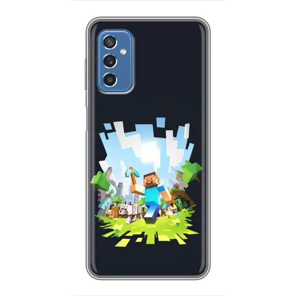 Чохол з принтом «персонажі Minecraft» для Samsung Galaxy M52 5G (M526)