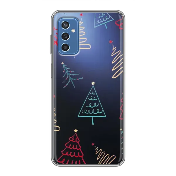 Чохол з принтом «Різдвяні ялинки» для Samsung Galaxy M52 5G (M526)