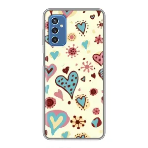 Чехлы для любимой на Самсунг Галаксі М52 5G (М526) (VPrint) (Сердечки)