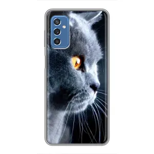 Чохли з Котиками для Samsung Galaxy M52 5G (M526) (VPrint) (Сірий Кіт)