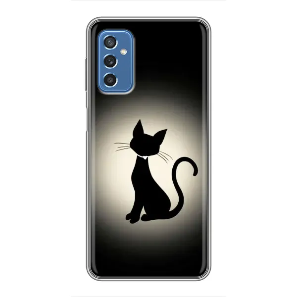 Чохол з принтом «Силует котика» для Samsung Galaxy M52 5G (M526)