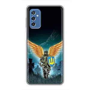 Чехлы с картинкой ЗСУ для Samsung Galaxy M52 5G (M526) (AlphaPrint) (Солдат ЗСУ)