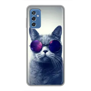 Чохол з принтом для Samsung Galaxy M52 5G (M526) (AlphaPrint) Модні коти (Стильний кіт)