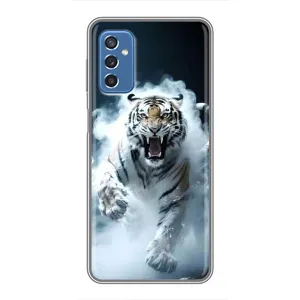 Чохол з картинкою 'Хижаки' для Samsung Galaxy M52 5G (M526) (Білий тигр у диму)