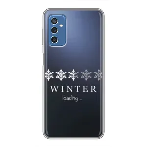 Зимні Чохли для Самсунг Галаксі М52 5G (М526) - прозорий фон (Winter loading)