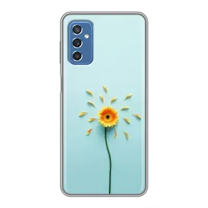Чохли з квітами для Samsung Galaxy M52 5G (M526) (VPrint) (Жовта квітка)